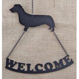 DACHSHUND WIRE WELCOME SIGN